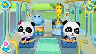  Little Panda School Bus | Go Shopping | Kids Cartoon | Kids Videos | BabyBus Game