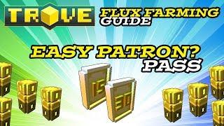 Trove - Flux Farming Guide For Easy Patron Pass!