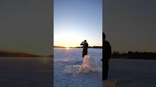 Boost for a mornging from icy water! #winter #snow #ice