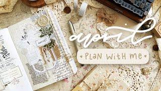 APRIL 2022 BULLET JOURNAL PLAN WITH ME | junk journaling