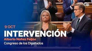 Intervención de Alberto Núñez Feijóo en el Congreso de los Diputados