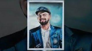 Can I win #it's art adda Art competition #virat Kohli potrait #short #youtube