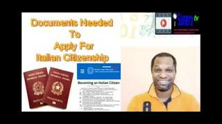 Documents Needed To Apply For Italian Citizenship