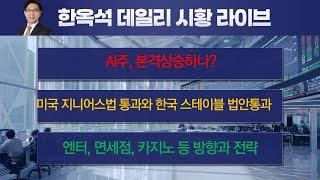 스테이블 코인 법안과 관련주. AI주 방향잡았나? 엔터 면세점 카지노 등 중국관련주 상승과 향후 전망 #한옥석 #주식마스터피스