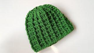 How To Crochet Waffle HAT/ Crochet Tutorial For Absolute Beginners / Hat Crochet WİTHOUT CHAİNİNG