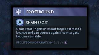 Chain Frost interaction vs Lina and Axe