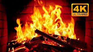  Fireplace 4K UHD! Fireplace with Crackling Fire Sounds. Fireplace Ambience