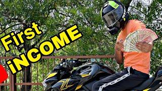 My First Youtube Income. || Motovlogger