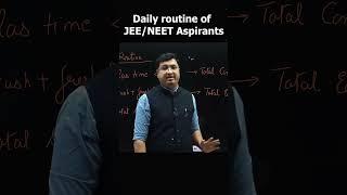 Daily routine of JEE/NEET Aspirants@MotionNVSir #timemanagement #shorts #jee #neet #study