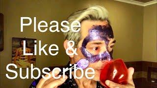 Purple Sparkle Mask and Bioré Sunscreen