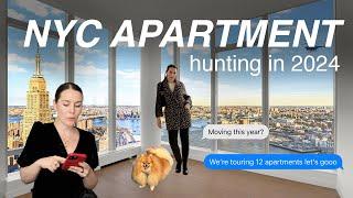 NYC apartment hunt: touring 12 apartments w/rent prices // moving in New York after 35 vlog