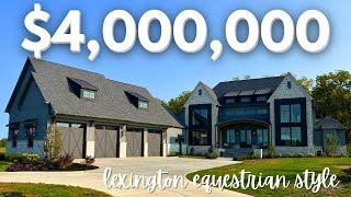 Tour a $4,000,000 Equestrian-Style Custom Home in Promontory of Zionsville!