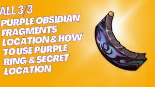 Purple Obsidian Fragments location & Secret Location for purple Ring #genshinimpact #gaming #games