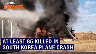 Moments before Jeju Air plane crashes and catches fire at  South Korea's Muan International Airport