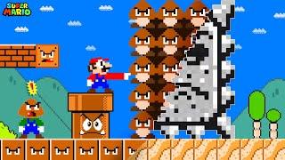 Super Mario Bros. But Everything Mario Touches Turns To Goomba!...