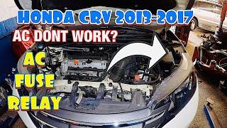 Hoda CRV AC Dont work Check AC  FUSE and Relay