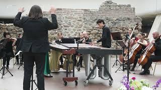 Percussion Duo Agleya Kaneva Alexander Vichev plays Bach and Sejourne in Sofia, Bulgaria.