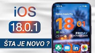 iOS 18.0.1 - Sta je novo?