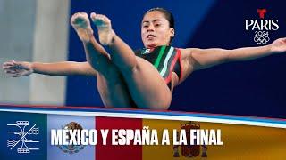 México y España pasan a la final de Trampolín 3 m femenino | Juegos Olímpicos París 2024