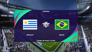 PES 2021 | Uruguay vs Brazil - South America World Cup Qualification | 18/11/2020 | 1080p 60FPS