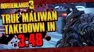 Borderlands 3 | True Maliwan Takedown Speedrun In 3:48