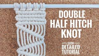 DOUBLE HALF HITCH KNOT (STEP BY STEP)