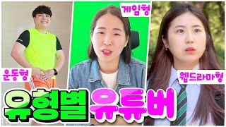 요새 이런 유튜버들 꼭 있음ㅋㅋㅋ 유형별 유튜버!! (운동형, 깜짝카메라형, 웹드라마형 등)