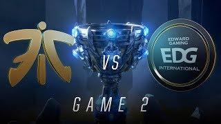 FNC vs EDG | Quarterfinal Game 2 | World Championship | Fnatic vs Edward Gaming (2018)