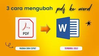 3 WAYS TO CHANGE PDF TO WORD ON LAPTOP EASY AND FAST || CONVERT PDF FILES TO WORD