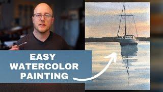 Easy Watercolor Painting for Beginners (step by step)