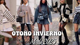 OTOÑO INVIERNO MODA 2025 OUTFITS FASHION MODA MUJER TENDENCIAS 2025