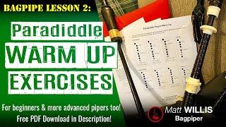 Bagpipe Lesson 2: Finger Warm Up Exercises (4K)