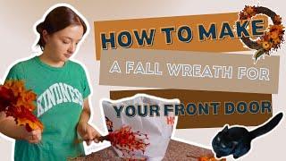 How to make a fall wreath for your front door?