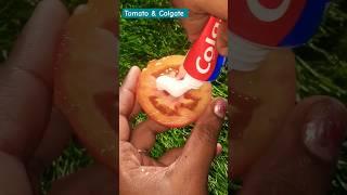 Skin whitening tomato & Colgate face pack |Colgate Face Hack wash | Tomato facial #tomato #colgate