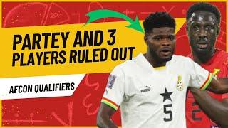 BREAKING-THOMAS PARTEY & THREE OTHER BLACK STARS PLAYERS RULED OUT OF SUDAN CLASH