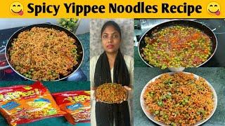 Spicy Yippee Noodles Chinese Style Instant Noodles | Yippee Masala Noodles recipe |