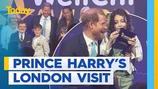 Prince Harry arrives in London for charity event | Today Show Australia