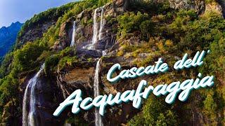 Cascate dell' Acquafraggia come non le avete mai viste - 4k Drone Video | Lombardia | Italia