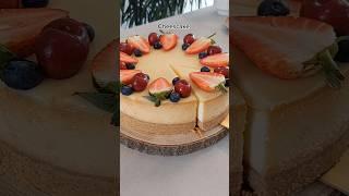 The most delicious vanilla cheescake with fresh fruits  #shorts