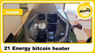 inside the 21 Energy bitcoin heater. Wer braucht das Gehäuse für Upgrade 