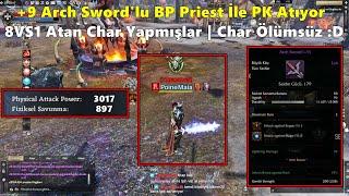 ZeitzquiN | +9 Arch Sword'lu BP Priest İle PK Atıyor | 8VS1 Atan Char Yapmışlar :D | Rise Online