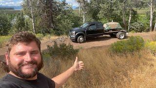 SCRATCHING UP MY BRAND NEW FORD F-550 its FIRST TIME in 4WD Truck Camping