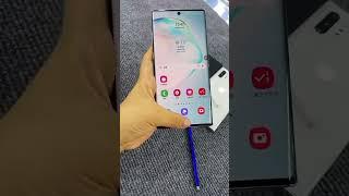 Samsung galaxy Note 10 plus 5G mobile in hand 