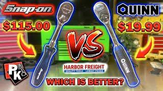 HARBOR FREIGHT QUINN VS Snap-on!!! / Which is better? #snapon #harborfreight #tools #tooltest