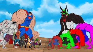 All Superheroes Transformations Hulk vs Evolution of Spider-Man | SUPER HEROES MOVIE ANIMATION