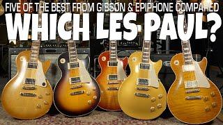 Five of the Best Gibson & Epiphone Les Paul's Compared - What are the Differences in Feel and Sound?