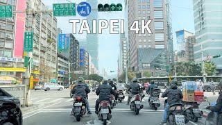 Taipei 4K - Driving Downtown - Taiwan