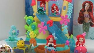 Disney Princess  Ariel's Sea Castle with Little Kingdom Floating Dreams Boat and Treasure Chest