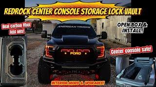 Red Rock center console storage vault safe 2015 - 20 Ford F150 + interior mods - open box & install