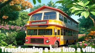 Transforming a bus into a villa, this is a great idea!#house #renovation#building